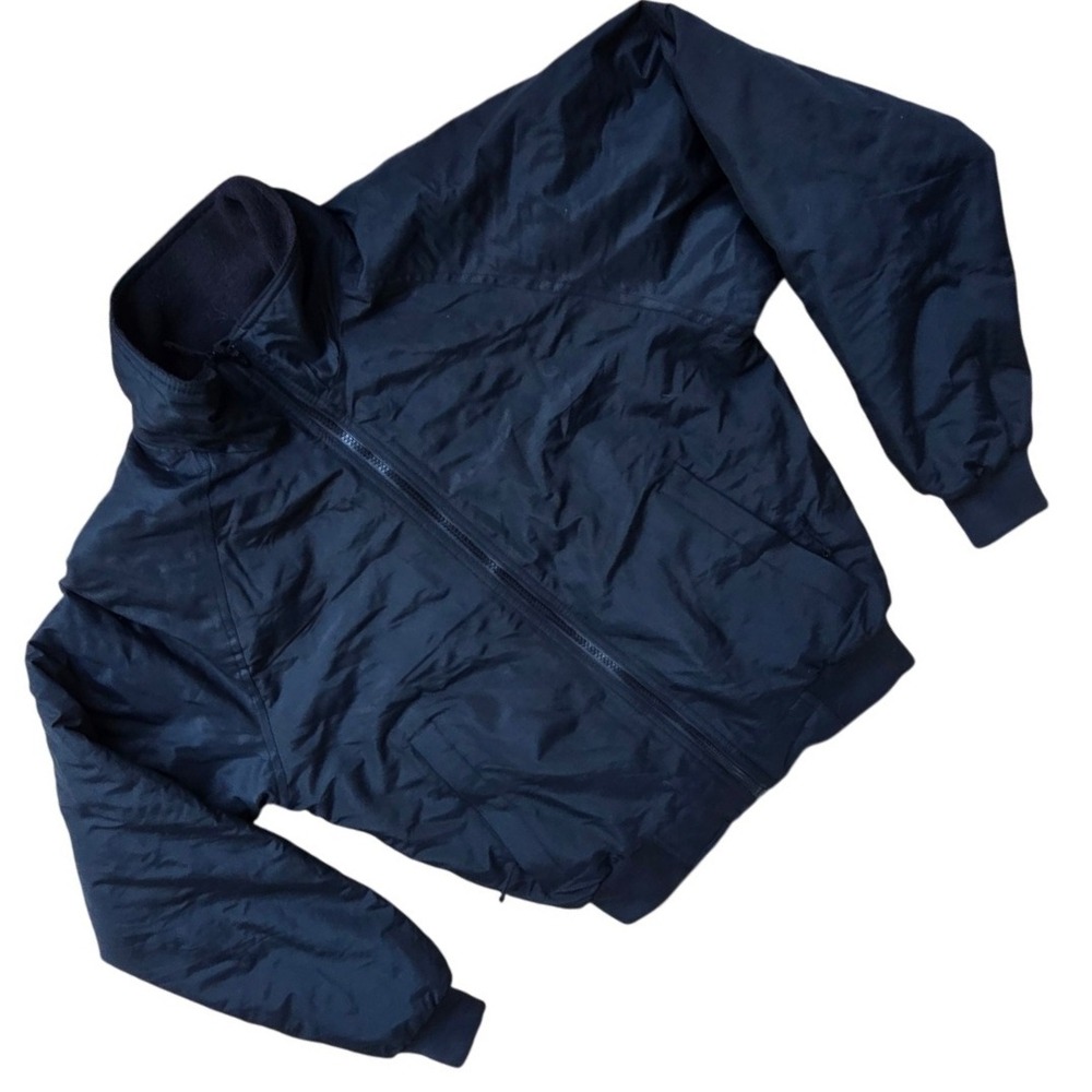 PORT AUTHORITY embroidery ready Black Full Zip Fleece Lined Jacket Size XS Tag